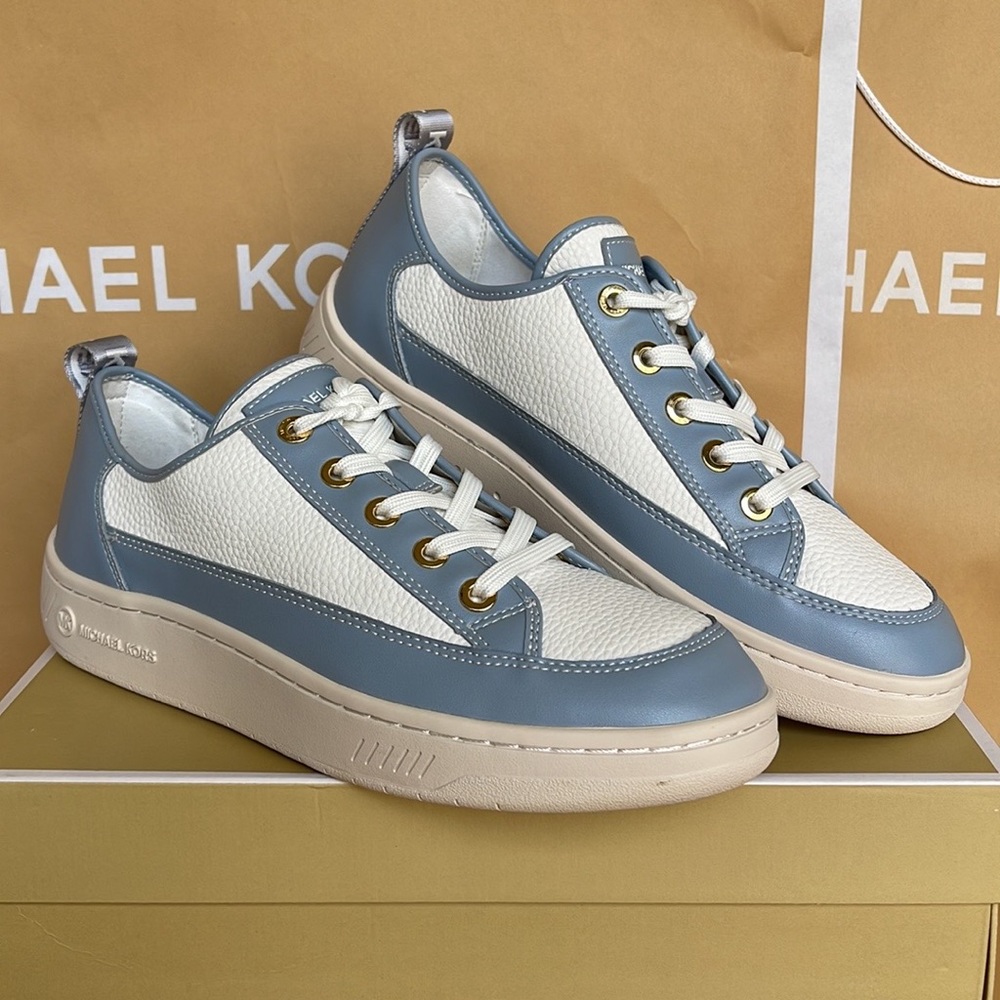 MICHAEL KORS SHEA LACE UP
FAUX LEATHER
49F3SHFS1L
PALE BLUE
NEW - Picture 11 of 16
